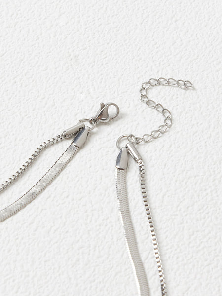 STAINLESS STEEL LAYERED NECKLACE