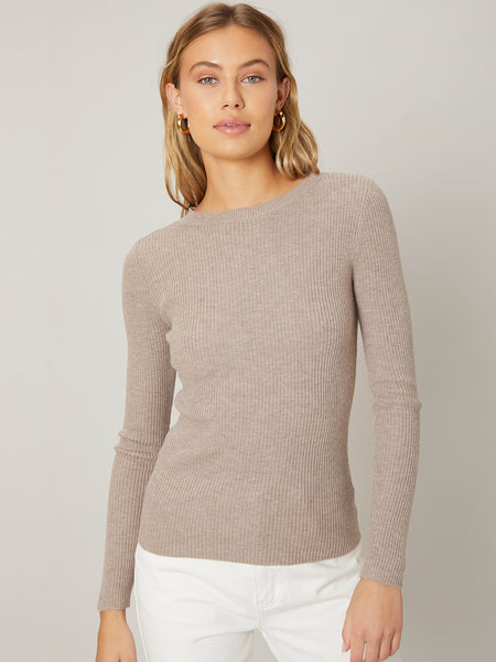 RECYCLED POLYESTER SLIM SWEATER