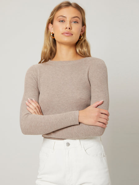 RECYCLED POLYESTER SLIM SWEATER
