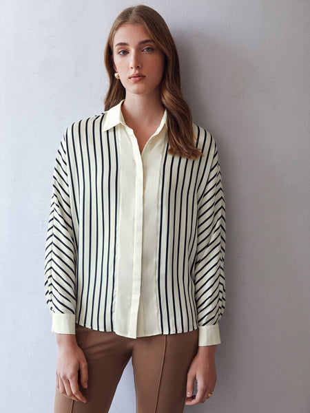 STRAIGHT FIT STRIPED SHIRT