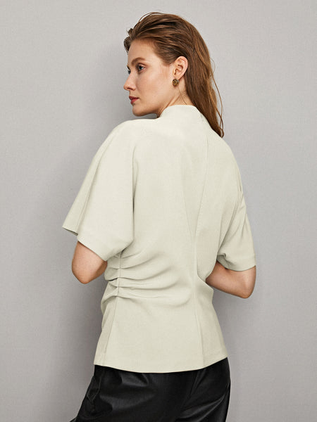 RELAXED FIT RUCHED TOP