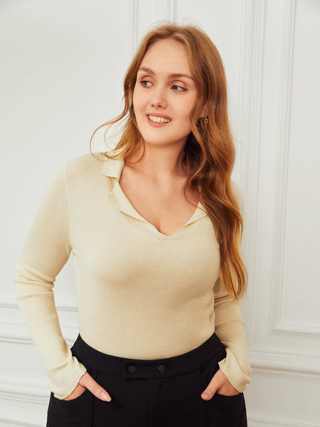 PLUS RIBBED SWEATER