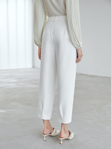 PRESS CREASE CROPPED TAILORED PANTS