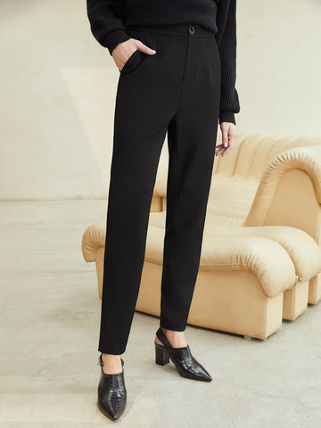VISCOSE TAPERED TAILORED PANTS