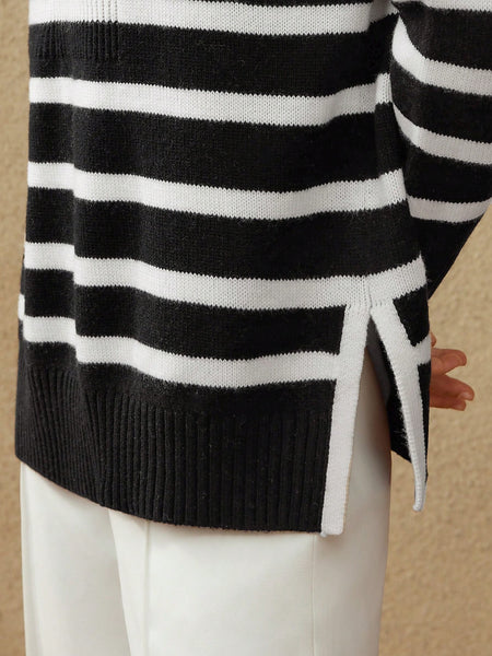 100% PURE WOOL RELAXED SWEATER