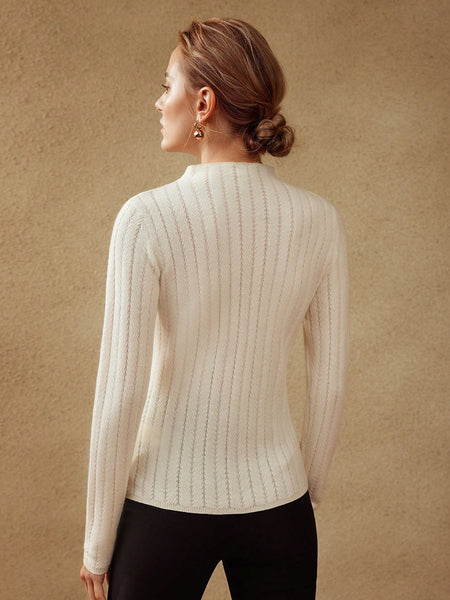 100% PURE CASHMERE KNIT SWEATER