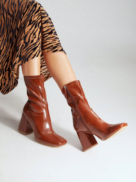 CLASSIC WOMEN'S SQUARE TOE BOOTS, FASHIONABLE AND VERSATILE FOR SUMMER