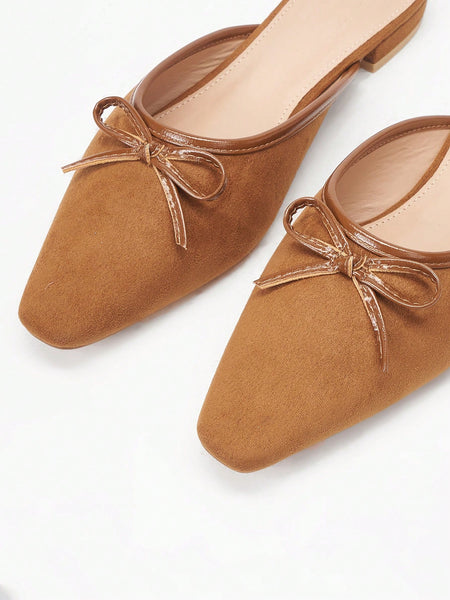 BOW BALLET MULES